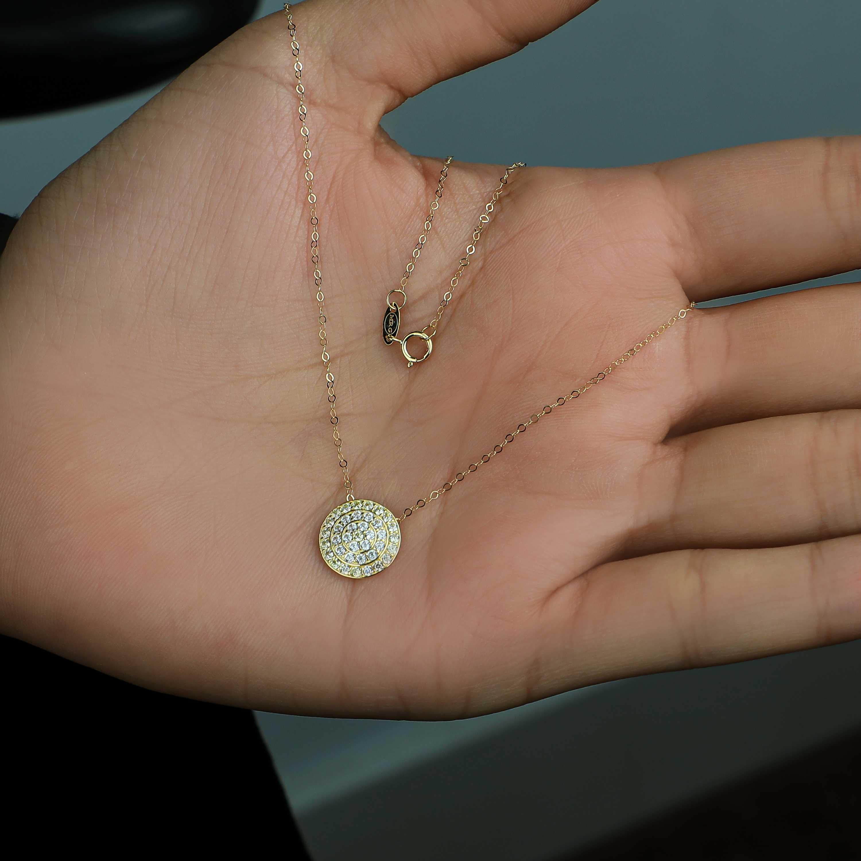 18 karat gold choker, made in Turkey - (H-0911)